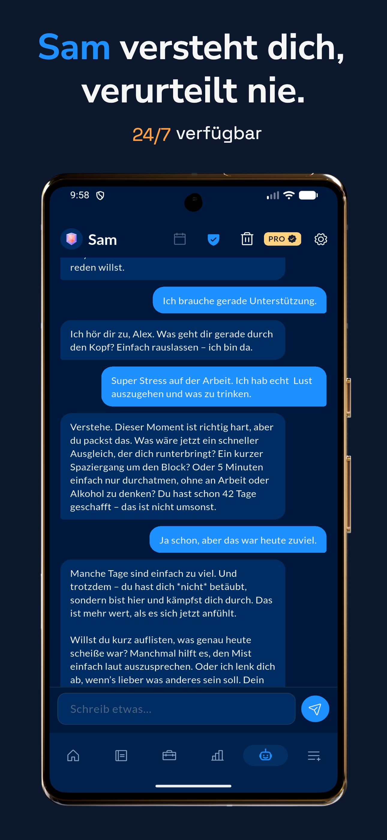 Sam KI-Begleiter Chat